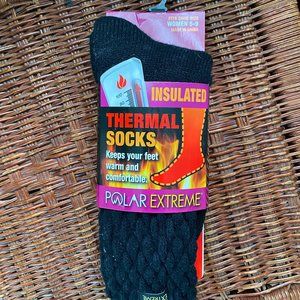 Black Insulated Thermal Socks - brand new